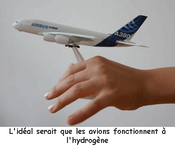 L'idal serait quen les avions fonctionnent avec de l'hydrogne.